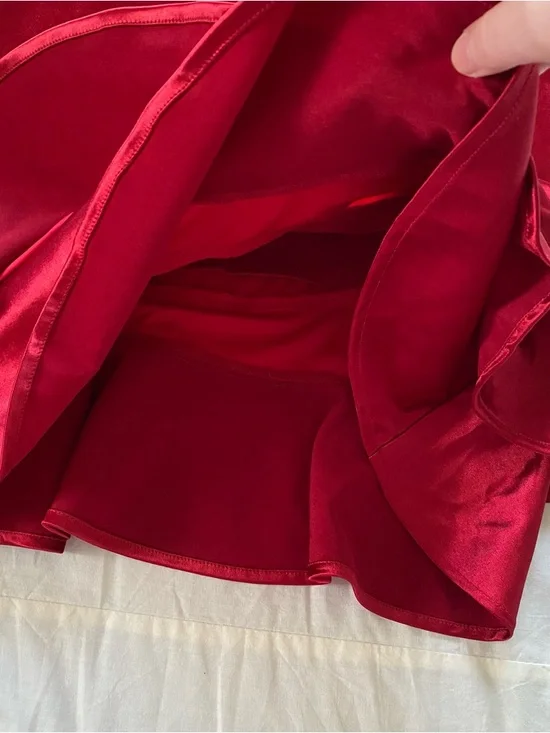 NWT BCX Dress Macy's Red Silk Satin Valentines Day Christmas Party Dress - Picture 5 of 8